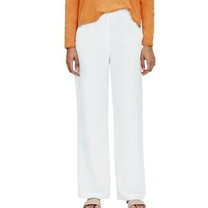 Eileen Fisher Linen Blend Pants Size 10 Women Casual Comfort Lightweight Beach
